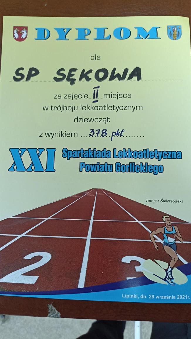 TRÓJBÓJ LEKKOATLETYCZNY – LIPINKI 29.09.2021r.